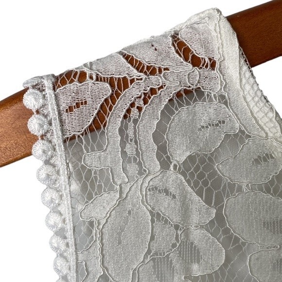 MSLG Floral Lace Sleeveless A-Line Dress V-Back Wedding Rehearsal Dinner Party - Picture 6 of 16